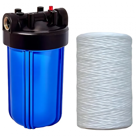 Колба фільтру для холодної води Koer KV-29-1 ВВ10 (колба, картридж PPR нитка) 8 атмосфер 1" (KR5447