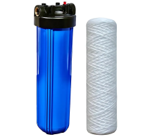 Колба фільтру для холодної води Koer KV-30-1 ВВ20 (колба, картридж PPR нитка) 8 атмосфер 1" (KR5448