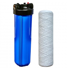 Колба фільтру для холодної води Koer KV-30-1 ВВ20 (колба, картридж PPR нитка) 8 атмосфер 1" (KR5448