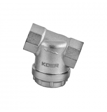 Фільтр грубої очистки Koer KR.F03-1.N - 1" універсальний нікельований (KR5473)