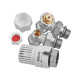 Комплект для підключення радіатора Koer SET-29 - 1/2'' (кутовий) з термоголовкою (KR5716)