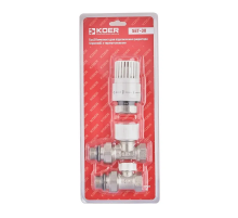 Комплект для підключення радіатора Koer SET-30 - 1/2'' (прямий) з термоголовкою (KR5717)