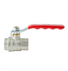 Кран кульовий ГГВ Koer Extreme KE.214-15 - 1/2" FF ручка "важіль" червона (KR5744)