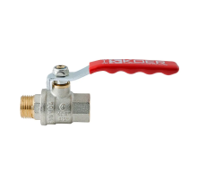 Кран кульовий ГШВ Koer Extreme KE.215-15 - 1/2" FM ручка "важіль" червона (KR5750)