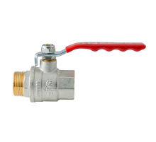 Кран кульовий ГШВ Koer Extreme KE.215-25 - 1" FM ручка "важіль" червона (KR5752)