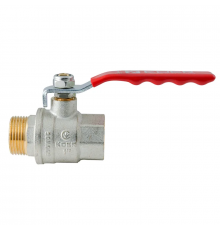 Кран кульовий ГШВ Koer Extreme KE.215-25 - 1" FM ручка "важіль" червона (KR5752)