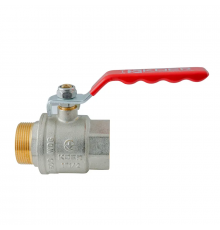 Кран кульовий ГШВ Koer Extreme KE.215-40 - 1 1/2" FM ручка "важіль" червона (KR5754)