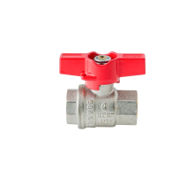 Кран кульовий ГГМ Koer Extreme KE.217-15 - 1/2" FF  ручка "метелик" червона (KR5756)