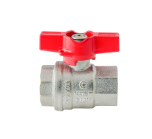 Кран кульовий ГГМ Koer Extreme KE.217-20 - 3/4" FF ручка "метелик" червона (KR5757)