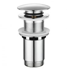 Донний клапан для раковини Koer PW-08-01 1 1/4''  без переливу автоматичний СLICK-СLACK (Колір хром