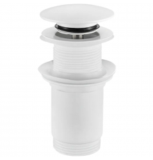 Донний клапан для раковини Koer PW-08-03 1 1/4''  без переливу автоматичнийСLICK-СLACK (Колір білий