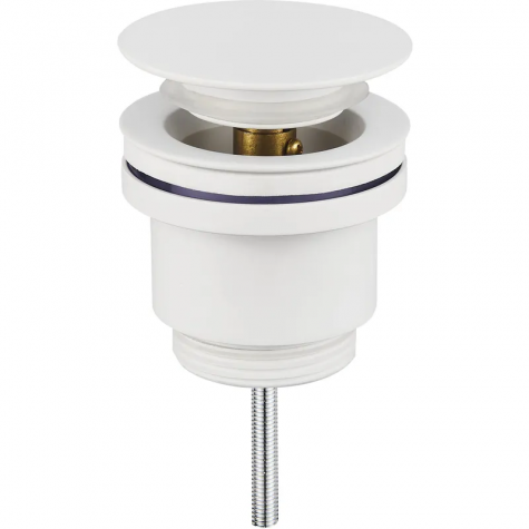 Донний клапан для раковини Koer PW-11-03 1 1/4''  універсальний (з/без перел) СLICK-СLACK (Колір бі