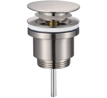 Донний клапан для раковини Koer PW-11-02 1 1/4''  універсальний (з/без перел) СLICK-СLACK SS COLOR