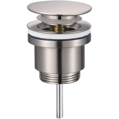 Донний клапан для раковини Koer PW-11-02 1 1/4''  універсальний (з/без перел) СLICK-СLACK SS COLOR