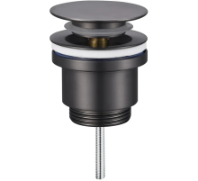 Донний клапан для раковини Koer PW-11-07 1 1/4''  універсальний (з/без перел) СLICK-СLACK (Колір гр