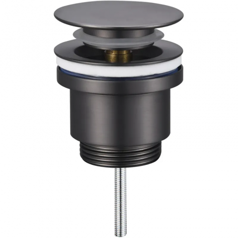 Донний клапан для раковини Koer PW-11-07 1 1/4''  універсальний (з/без перел) СLICK-СLACK (Колір гр