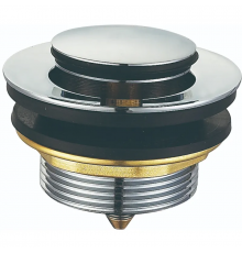 Донний клапан для ванни Koer PW-06-01 1 1/2'' автоматичний СLICK-СLACK (Колір хром) (KR5799)