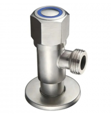 Кран вентильний для підкл. сантехприладів Zerix LR70508C (нерж. сталь) (LL1499)