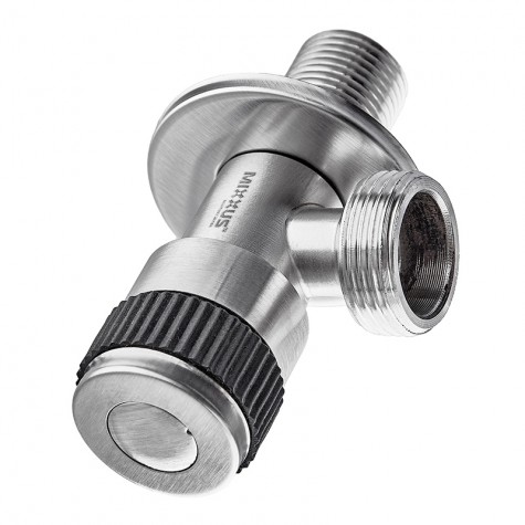 Кран для подключения сантехприборов Mixxus VAL-05-1/2x3/4 с нерж. стали SUS304 (MI6027) Кран для подключения сантехприборов Mixxus VAL-05-1/2x3/4 с нерж. стали SUS304 (MI6027)
