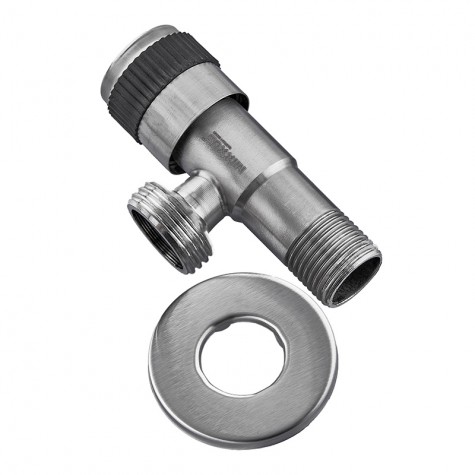 Кран для подключения сантехприборов Mixxus VAL-05-1/2x3/4 с нерж. стали SUS304 (MI6027) Кран для подключения сантехприборов Mixxus VAL-05-1/2x3/4 с нерж. стали SUS304 (MI6027)