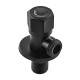 Кран для подключения сантехприборов Mixxus VAL-06-1/2x1/2 Black с нерж.ст.SUS304(черный) (MI6058)
