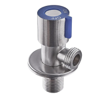 Кран для підключення сантехприладів Mixxus VAL-01-1/2x1/2 з нерж.ст. SUS304 (синій) (MI6117)