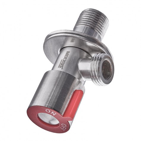 Кран для подключения сантехприборов Mixxus VAL-02-1/2x1/2 с нерж.ст. SUS304 (крас.)(УП.БЛИСТЕР) (MI Кран для подключения сантехприборов Mixxus VAL-02-1/2x1/2 с нерж.ст. SUS304 (крас.)(УП.БЛИСТЕР) (MI