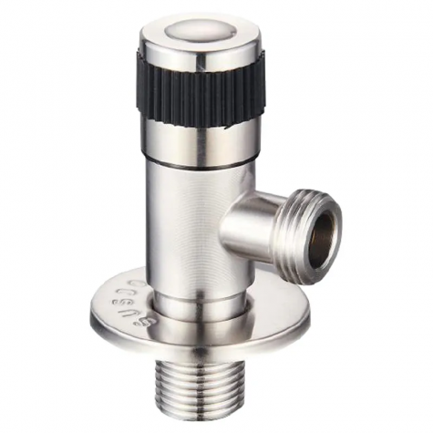 Кран для підключення сантехприладів Mixxus VAL-04-1/2x1/2 з нерж. сталі (MI6161)