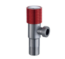 Кран для подключения сантехприборов Mixxus VAL-09-1/2x1/2 с нерж. стали SUS304 (красный) (MI6217)