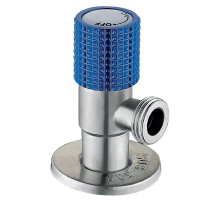 Кран для підключення сантехприладів Mixxus VAL-10-1/2x3/4 з нерж. сталі SUS304 (синій) (MI6218)