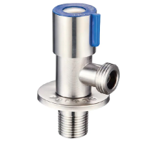 Кран для підключення сантехприладів з нерж. сталі SUS304 (синій) MIXXUS VAL-01-1/2x1/2 (MI6532)