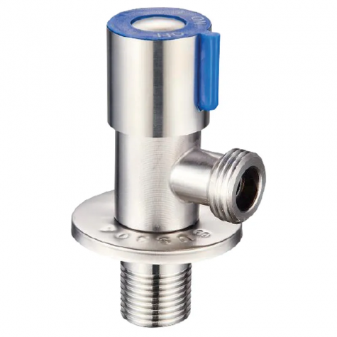 Кран для подключения сантехприборов с нерж. стали SUS304 (синий) MIXXUS VAL-01-1/2x1/2 (MI6532)