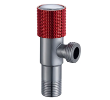 Кран для подключения сантехприборов Mixxus VAL-09-1/2x1/2 с нерж. стали SUS304 (красный) (MI7098)