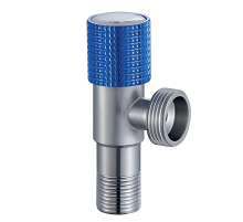 Кран для підключення сантехприладів Mixxus VAL-10-1/2x3/4 з нерж. сталі SUS304 (синій) (MI7099)