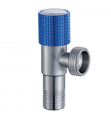 Кран для підключення сантехприладів Mixxus VAL-10-1/2x3/4 з нерж. сталі SUS304 (синій) (MI7099)