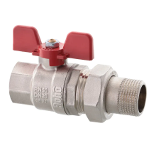Кран із американкою прямий Roho R105-100 - 1" (RO0088)