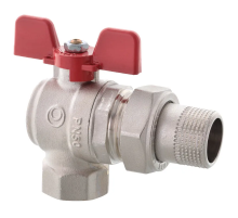 Кран с американкой Roho R106-100 – 1" угловой (RO0091)