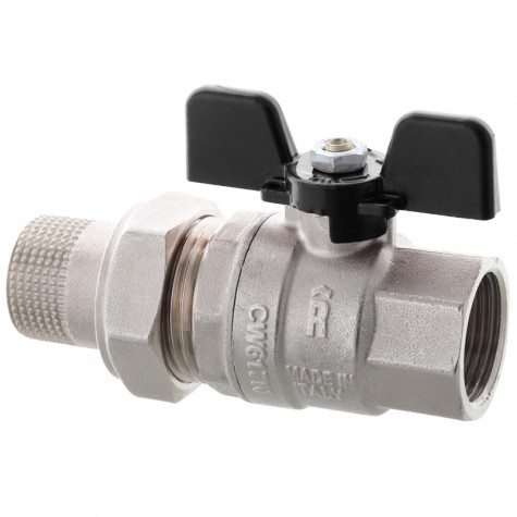 Кран с американкой Roho R105-100B – 1" прямой (RO0112) Кран с американкой Roho R105-100B – 1" прямой (RO0112)