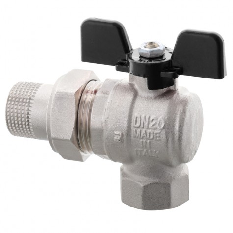 Кран с американкой Roho R106-075B – 3/4" угловой (RO0114)