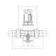 Редуктор тиску Roho R1202-075 - 3/4"НН, PN25 (1-6 бар) мембранний (RO0146)
