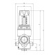 Редуктор тиску Roho R1202-075 - 3/4"НН, PN25 (1-6 бар) мембранний (RO0146)
