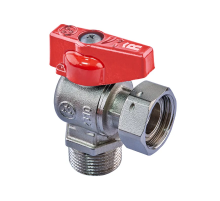 Кран кульовий кутовий Н/Г, ручка "метелик" червона Roho R116-075 -3/4"х3/4" ВЗ (RO0237)