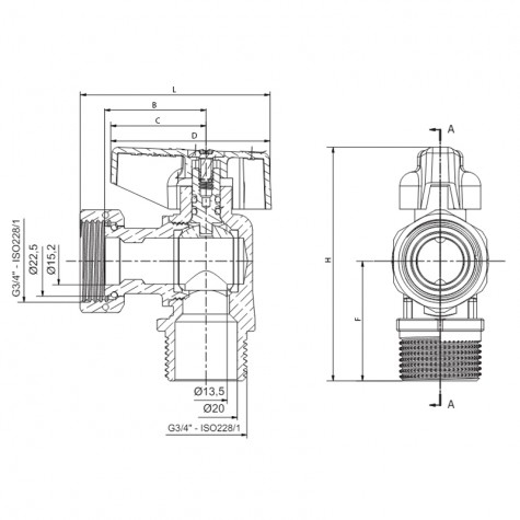 Кран шаровой угловой Н/Г, ручка "бабочка" красная Roho R116-075 -3/4"х3/4" ВЗ (RO0237) Кран шаровой угловой Н/Г, ручка "бабочка" красная Roho R116-075 -3/4"х3/4" ВЗ (RO0237)