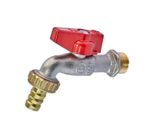 Кран садовый Roho R363-050 -1/2", ручка "бабочка" красная (RO0240)