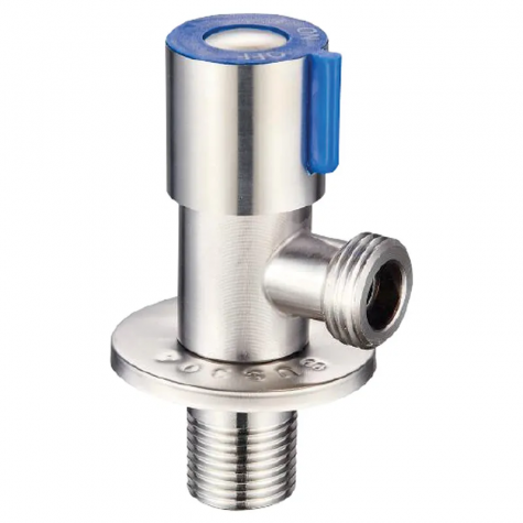 Кран для подключения сантехприборов 1/2x1/2 Mixxus VAL-01 синий (нерж. сталь) (SS0048)