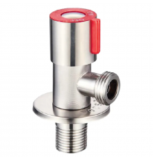 Кран для підключення сантехприборів 1/2x1/2 Mixxus VAL-02 червоний (нерж. сталь) (SS0049)