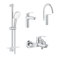 Набiр змiшувачiв Grohe Eurosmart 4 в 1 для ванни та кухні (UA123248M3)