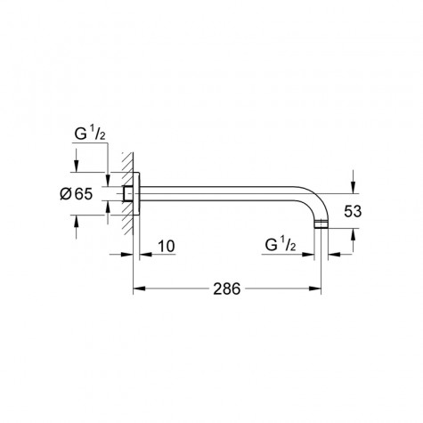 Прихована душова система Grohe Eurosmart New Tempesta 200 (UA25183003)