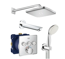 Душова система прихованого монтажу з термостатом Grohe Grohtherm SmartControl New Tempesta 250 (UA2