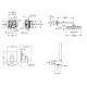Душова система прихованого монтажу зі змішувачем Grohe Eurocube New Tempesta 250 (UA26415SC3)